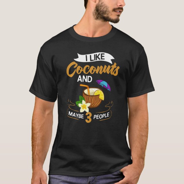 Camiseta Leite De Coco Óleo De Água Fruta De Palma (Frente)