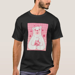 Camiseta Leite de morango Bebendo