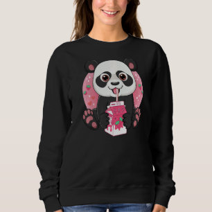 Camiseta Leite de morango de Bebendo gigante Panda Bear