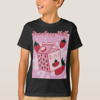 Leite de Morango Japonês Retro 90 Anime Fruta Aes