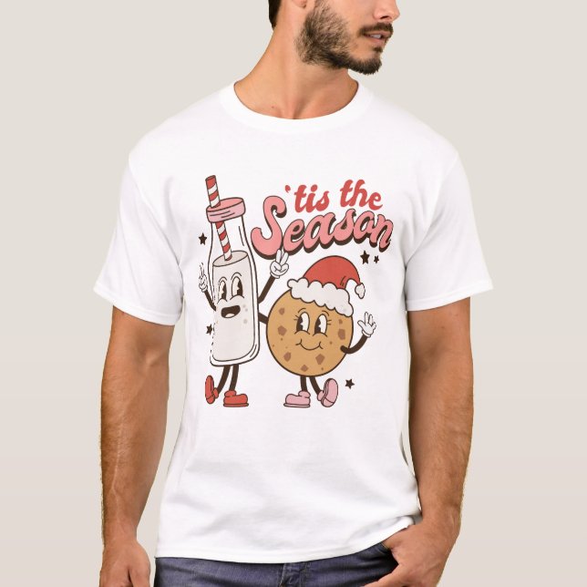 Camiseta Leite de Natal e Biscoito (Frente)