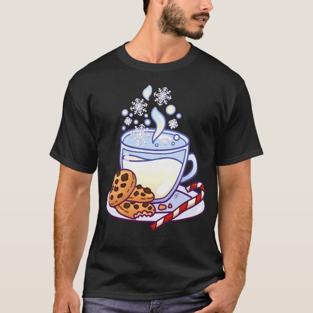Camiseta Leite De Natal E Biscoitos (Frente)