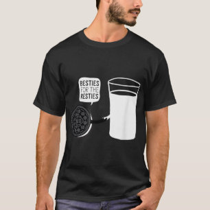 Camiseta Leite de Oreo e Besties de Cookie para as Resties