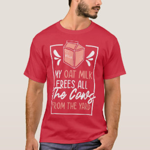 Camiseta Leite De Ova Sem Leite De Leite Vegan Vegetal À Ba
