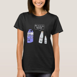 Camiseta Leite De Soja Ele Deve Ser Produtor Espanhol De Ga
