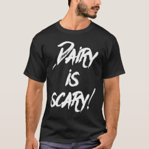 Camiseta Leite é assustador Sem leite Planta Veganismo Diar