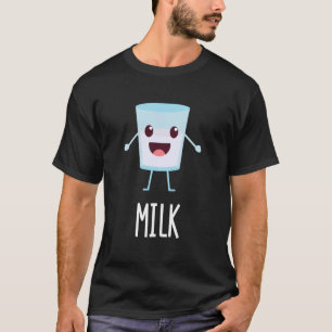 Camiseta Leite e Cookies Correspondentes ao Casal Halloween
