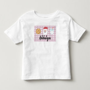 Camiseta Leite e Cookies Toddler T-sh, Papais noeis de Xadr