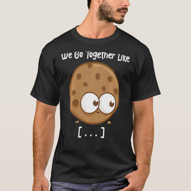 Camiseta Leite E Cookies Vamos Juntos Como Coragem (Frente)
