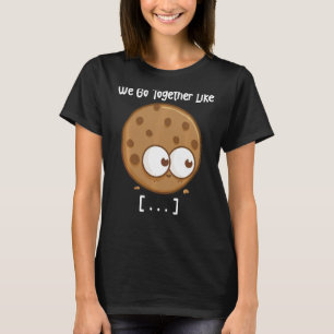 Camiseta Leite E Cookies Vamos Juntos Como Coragem