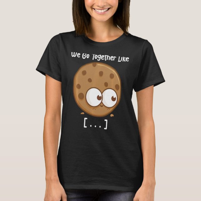 Camiseta Leite E Cookies Vamos Juntos Como Coragem (Frente)