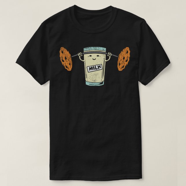 Camiseta Leite Levanta Cookies 1 (Frente do Design)
