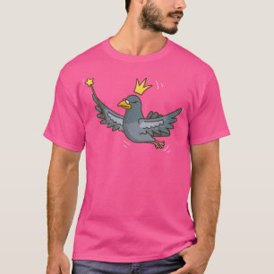 Camiseta Leite Pombo-Leão Pigão Selvagem Pássaro Místico Pi