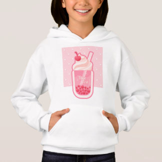 Camiseta Leite rosa estético Tea Hoodie 02