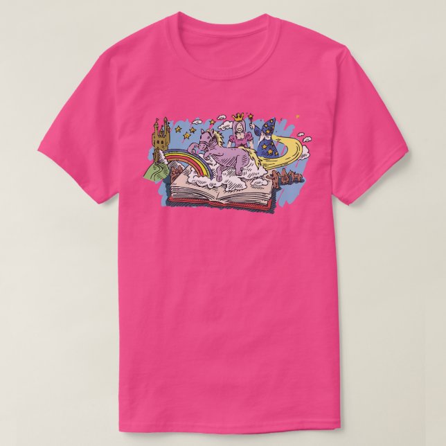 Camiseta Leitor Avid Bookworm LeitorFairy Tale Fantasy Book (Frente do Design)
