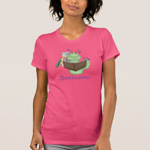 Camiseta Leitor ávido verde pequeno