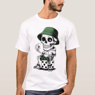 Camiseta Leitor de Dados de Esqueleto legal - Estilo de Rou