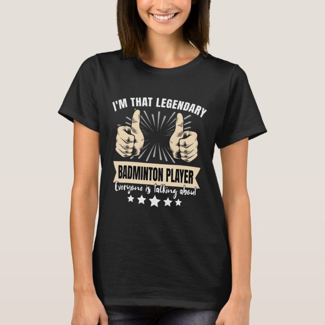 Camiseta Leitor de Dminton Legendário (Frente)