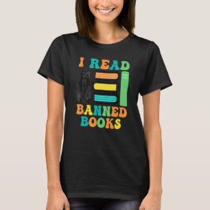 Camiseta Leitor de Gatos Engraçado Eu Li Livros Banidos par