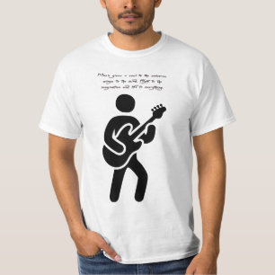 Camiseta Leitor De Guitarra Citou A Arte De Silhueta