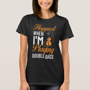 Camiseta Leitor De Instrumentos De Música De Bass Duplo Les