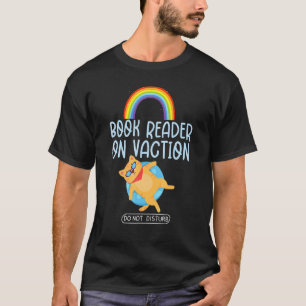 Camiseta Leitor de Livro de Gato de Férias Livro & Gato Arc