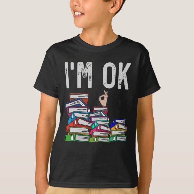 Camiseta Leitor de Livros Bibliotecários Lover de Livros En (Frente)
