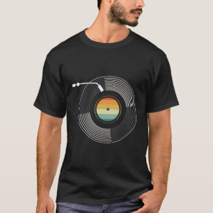 Camiseta Leitor de Música do Vinyl Record Audiophile