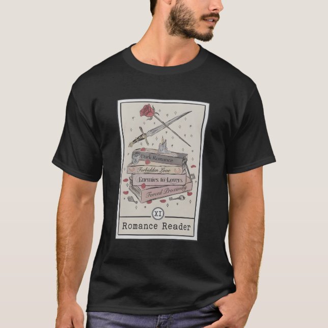 Camiseta Leitor De Raiz Escuro Leitor De Tarot Leitor De Bo (Frente)