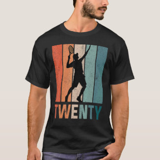 Camiseta Leitor De Tênis De Aniversário De 20 20 Anos De Id