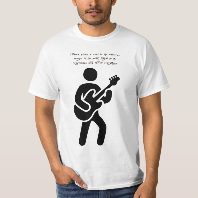 Camiseta Leitor de Violão cita arte Silhout (Frente)