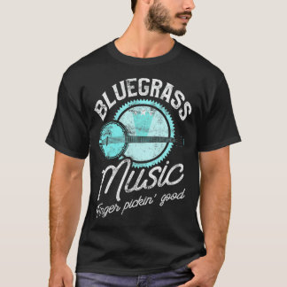 Camiseta Leitor de Violão de Música Bluegrass e Banjo Inst