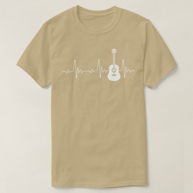 Camiseta Leitor de Violão de Pulso de Violão EKG (Frente do Design)