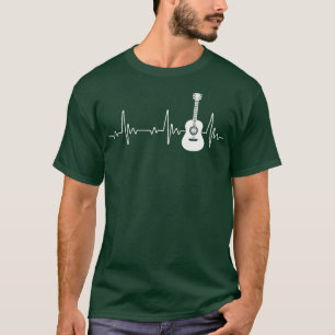 Camiseta Leitor de Violão de Pulso de Violão EKG