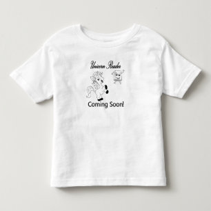 Camiseta Leitor do Unicórn em breve Crianças negro Logo Tea