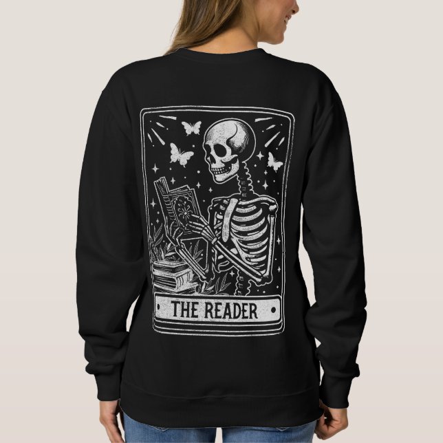 Camiseta Leitor Leitura do Booklover Halloween (Verso)