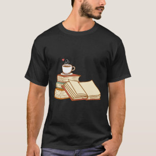 Camiseta Leitor Ler Livro Biblioteca Bibliomane Coffee Love