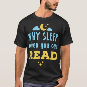 Camiseta Leitor Noturno De Coruja Lendo Por Que Dormir Quan