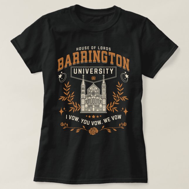 Camiseta Leitor Ritual de Fantasia da Universidade de Barri (Frente do Design)