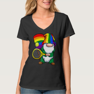 Camiseta Leitor Tênis de gay Lgbt Q Cute Gnomo Sinalizador 