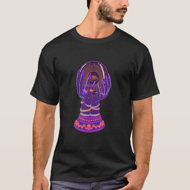 Camiseta Leitora de Palma da Palma do Gótico Pastel Crystal (Frente)