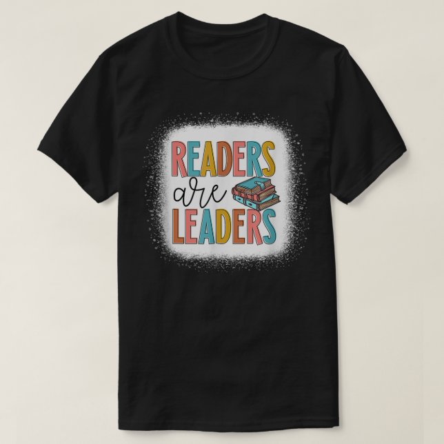Camiseta Leitores São Líderes Do Livro De Professores Inspi (Frente do Design)