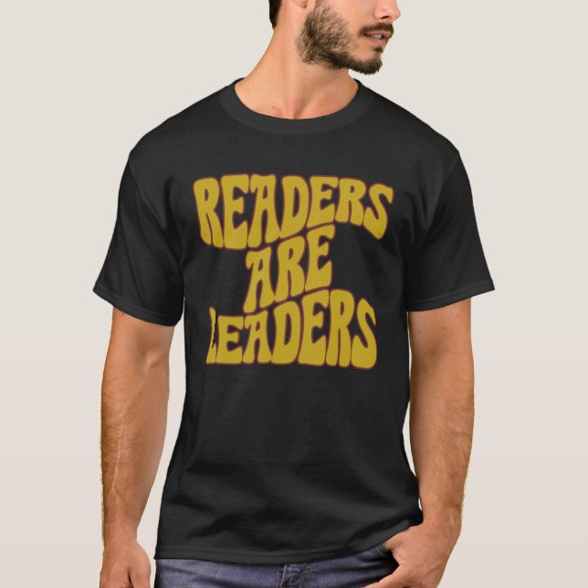 Camiseta Leitores São Líderes Do Professor De Leitura De Li (Frente)
