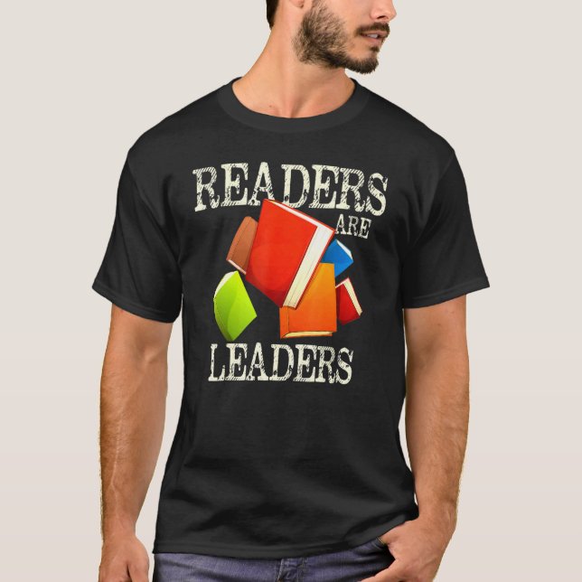 Camiseta Leitores São Líderes Livros Lendo Professores Bibl (Frente)