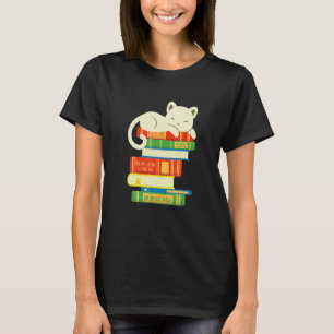 Camiseta Leitura Biblioteca Literatura Livros Lidos Gatos L