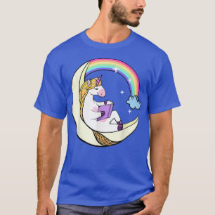 Camiseta Leitura da Biblioteca Unicorn Ler Livros Leitura d