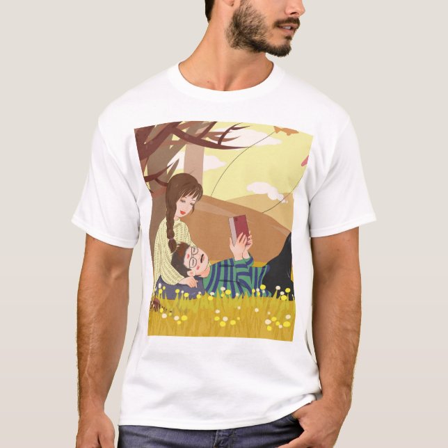 Camiseta Leitura de Amor com Natureza (Frente)