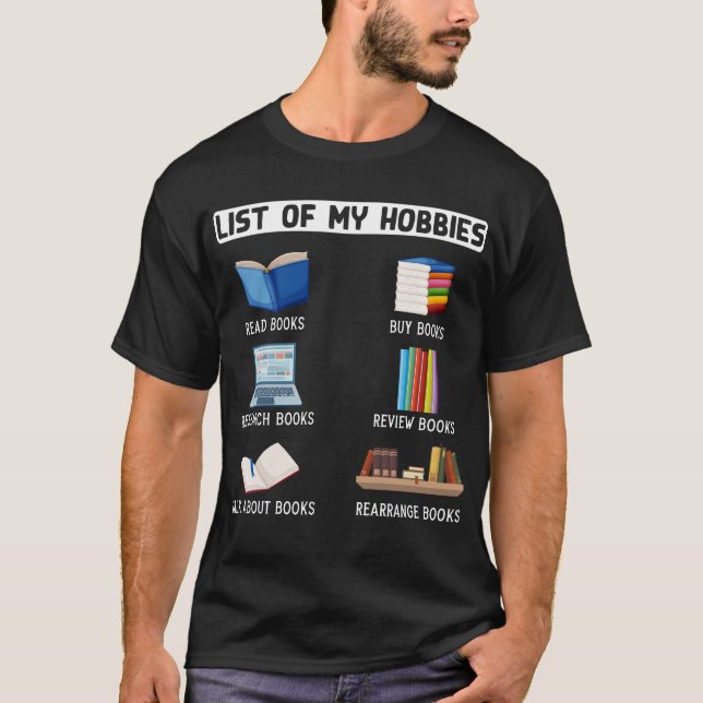 Camiseta Leitura de Bookworm Engraçado (Frente)