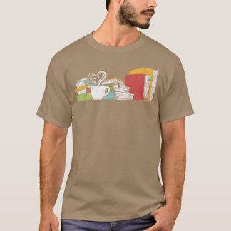 Camiseta Leitura de chá e livro retrô