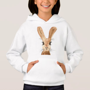 Camiseta Leitura de coelho adorável, doce, castanho